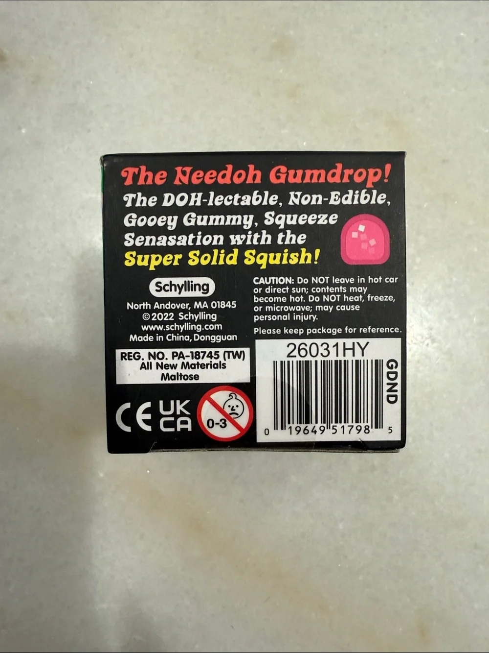 NeeDoh Gumdrop Super Solid Squish! Blue